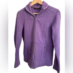 Kirkland purple zip up vest  size medium